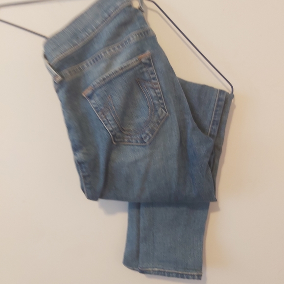 TRUE RELIGION | Women's Halle Mid Rise Super Skinny Jeans Gypset Blue Size 23 - Picture 3 of 14